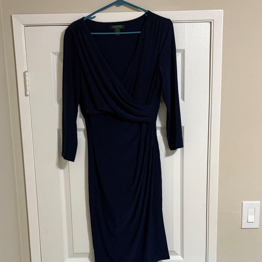 Ralph Lauren Deep Blue Long Sleeve Dress